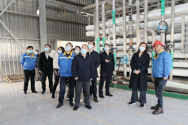 2022年12月15日，时任浙江省发展鼎新委党组成员、副主任吴红梅莅临918博天堂纸业调研企业用能、节能工作